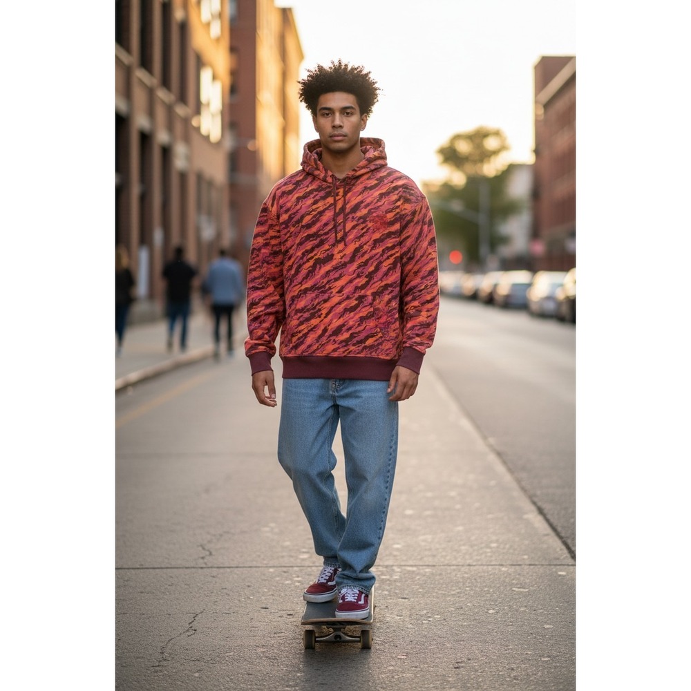 Levis x Jahan Loh 2021 Year of the Rat Camo Hoodie Large Rare Streetwear Orange